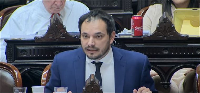 Álvaro Martínez no se guardó nada durante su discurso Foto: Captura de video