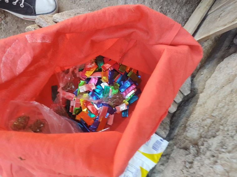 Parte de la droga secuestrada Foto: Ministerio de Seguridad