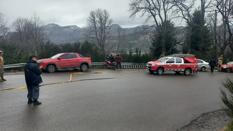 La curva donde desbarrancó el camión del Ejército Argentino Foto: Gentileza RSM