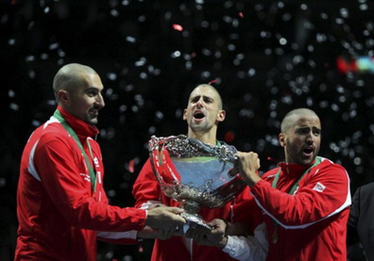 Serbia festeja. Foto: EFE