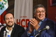 Daniel Orozco y su candidato a la sucesión, Martín Bustos Foto: Facebook Martín Bustos