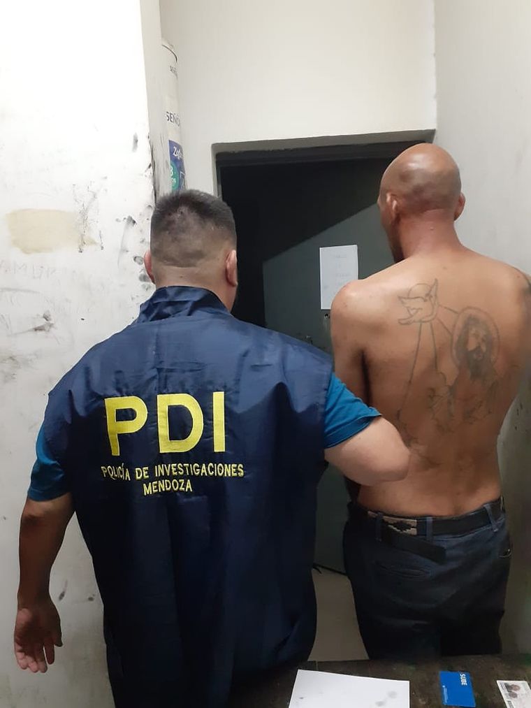 Las imágenes de la captura Foto: Policía de Mendoza