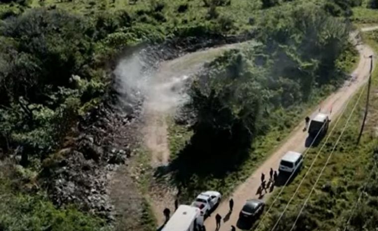 El basural donde podría haber sido enterrado Loan según el relato de su tía Laudelina Foto: NA