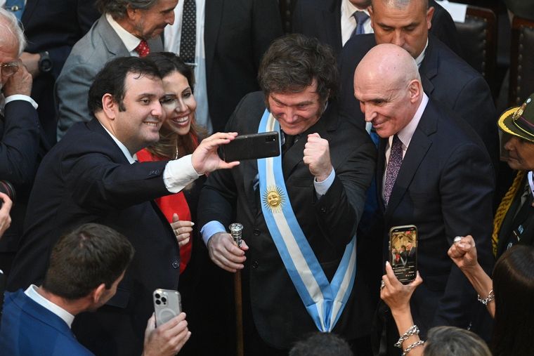 Javier Milei habló de la herencia, repasó sus casi tres meses de gestión y anticipó los pasos a seguir Foto: Télam