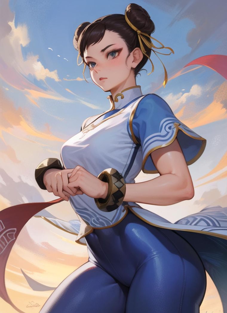 Así sería Chun Li según la Inteligencia Artificial Foto: Twitter