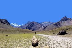 El espacio sagrado en la quebrada de Horcones. Foto: Miguel Doura.