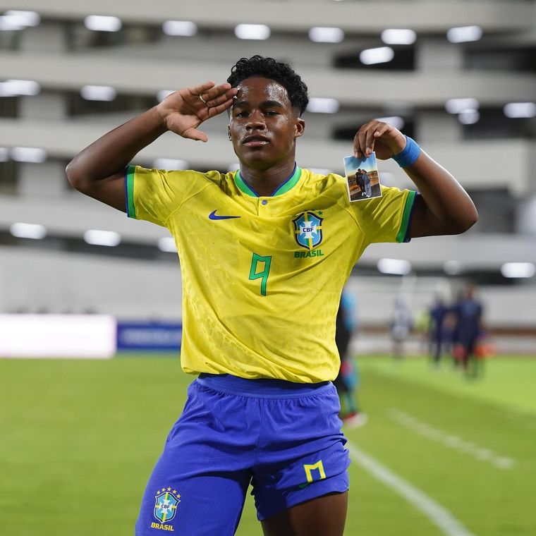 Endrick es una de las figuras de Brasil. Foto: @endrick