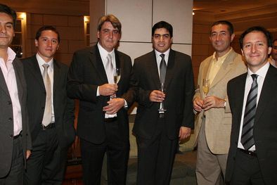 MDZol | Felipe Moyano, Rodrigo Hauyon, Sergio Chiavetta, Martín Durán, Elio Di Fabio y Pablo Ropero. Foto: Nacho Gaffuri / MDZ