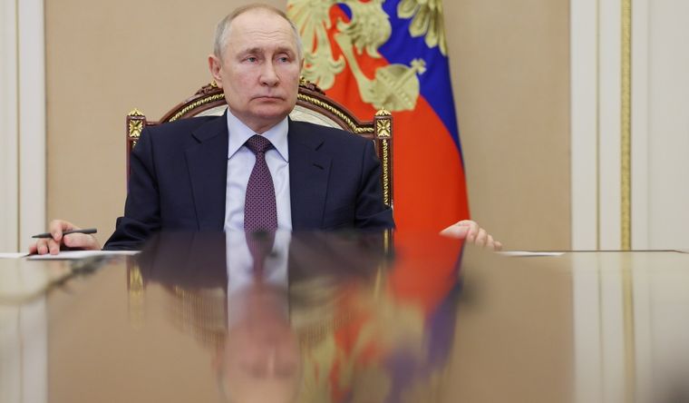 Vladimir Putin El presidente de Rusia viajará a Sudáfrica. Foto: Efe.