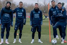 El capitán y su pandilla: la Selección disfruta su presente. Foto: Messi Instagram
