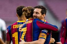 con gol de griezmann, el barcelona de messi vencio al elche de almiron y se quedo con el trofeo joan gamper