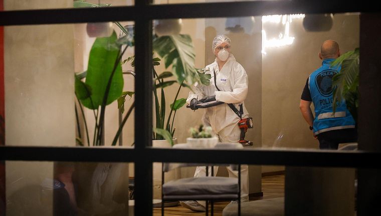 Operativo en el hotel de Palermo (imagen de archivo). Foto: EFE