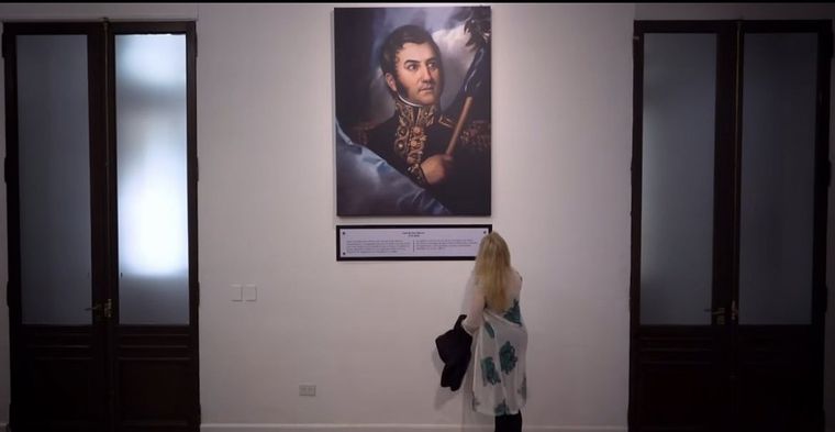 Karina Milei mostró en un video cómo quedó el Salón de los Próceres Foto: Captura de pantalla