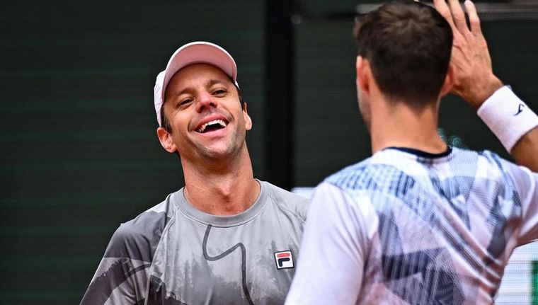 Horacio Zeballos a la final del dobles en Roland Garros. Foto: @horaciozeballos