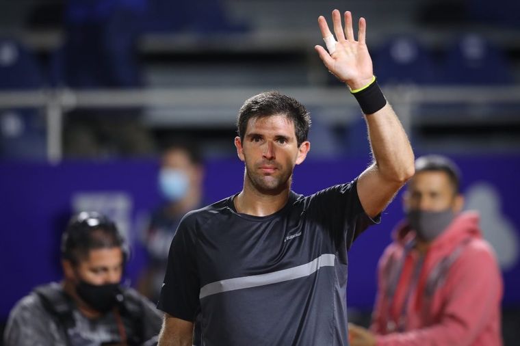 Federico Delbonis avanza en Buenos Aires. Foto: @lucasmorel21
