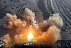 Starship despegó con un cohete propulsor Super Heavy usado, pero finalmente perdió el control. Foto: Dpa. Starship despegó con un cohete propulsor Super Heavy usado, pero finalmente perdió el control. Foto: Dpa.