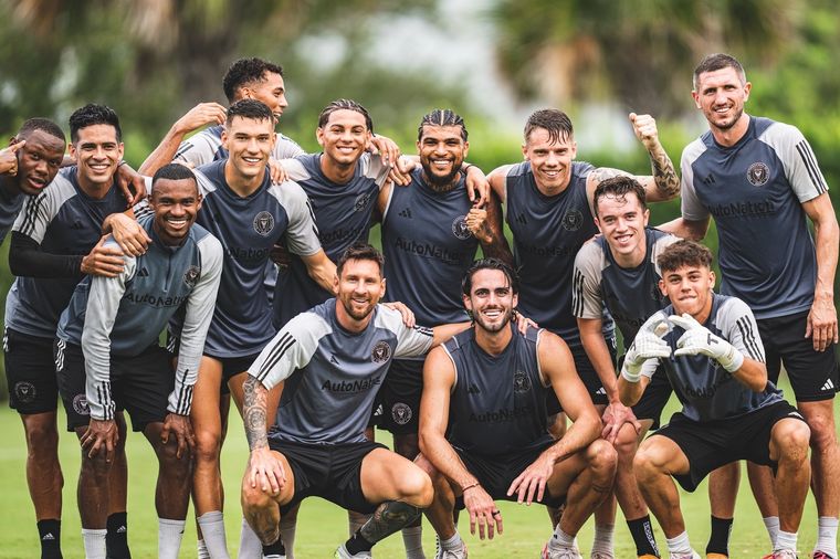 El rosarino tuvo un gran gesto con su compañero de equipo. Foto: Inter Miami