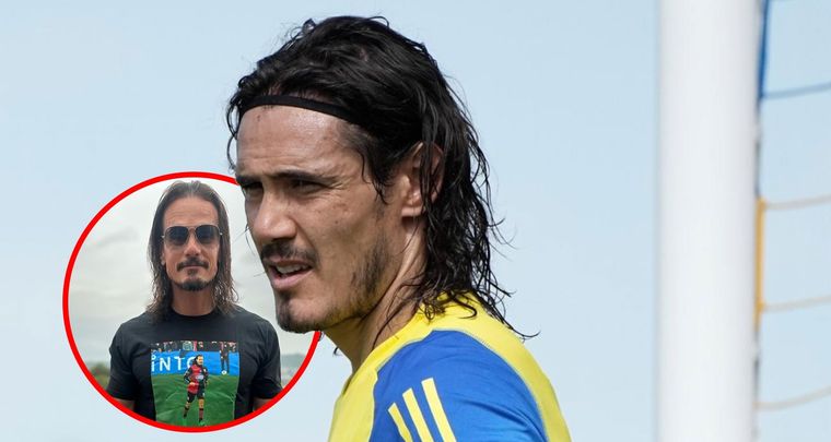 Cavani y su encuentro con Sancho. Foto: MDZ