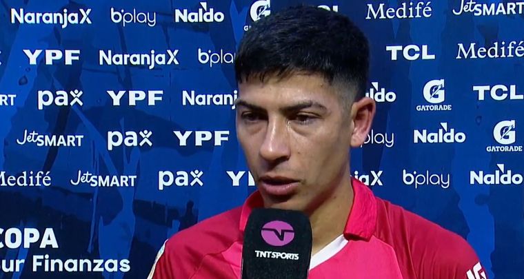 Alan Rodríguez, emocionado. Foto: Captura