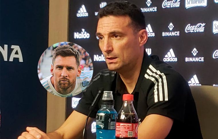 Scaloni Scaloni y un elogio a Messi por comparación.