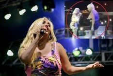 La Bombra Tucumana y un momento extremo en el escenario (Foto: Lobo Fotografía).