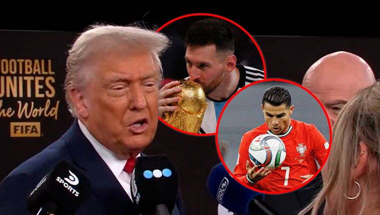 A Trump le preguntaron por Messi y Cristiano Ronaldo.