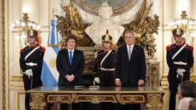 Javier Milei le tomó juramento a Pablo Quirno Javier Milei le tomó juramento a Pablo Quirno