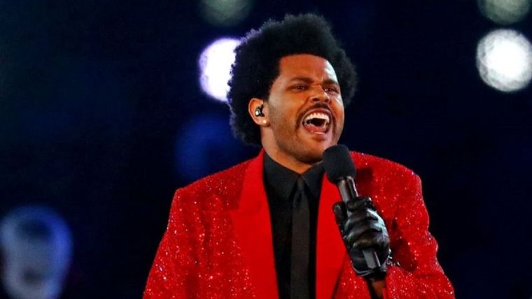 The Weeknd interpretó una mezcla de sus grandes éxitos. Foto: Reuters