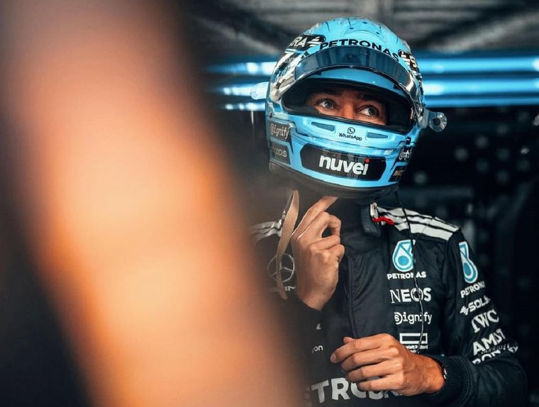 George Russell fue pionero en adoptar la última generación de chalecos refrigerantes en el Gran Premio de Bahréin este año. George Russell fue pionero en adoptar la última generación de chalecos refrigerantes en el Gran Premio de Bahréin este año.