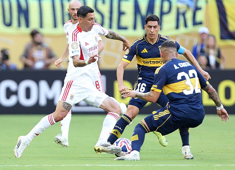 Ángel Di María explicó para quién fue el festejo de gol. 