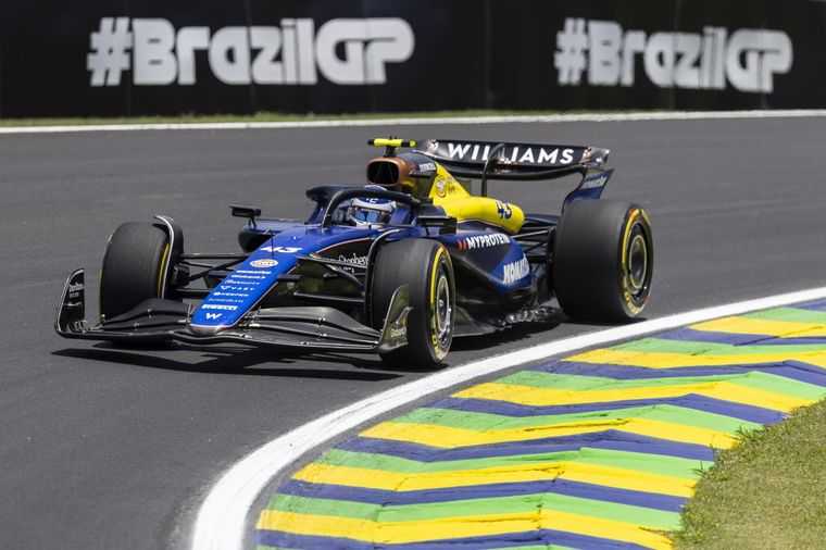 Colapinto en el Gran Premio de Brasil. Foto: EFE