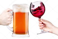 ¿Cerveza o vino?