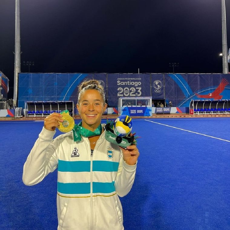 Delfi y su risa. Marca registrada. Foto: Prensa