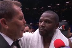 Chávez y Mayweather se encontraron en México. Foto: Captura Video