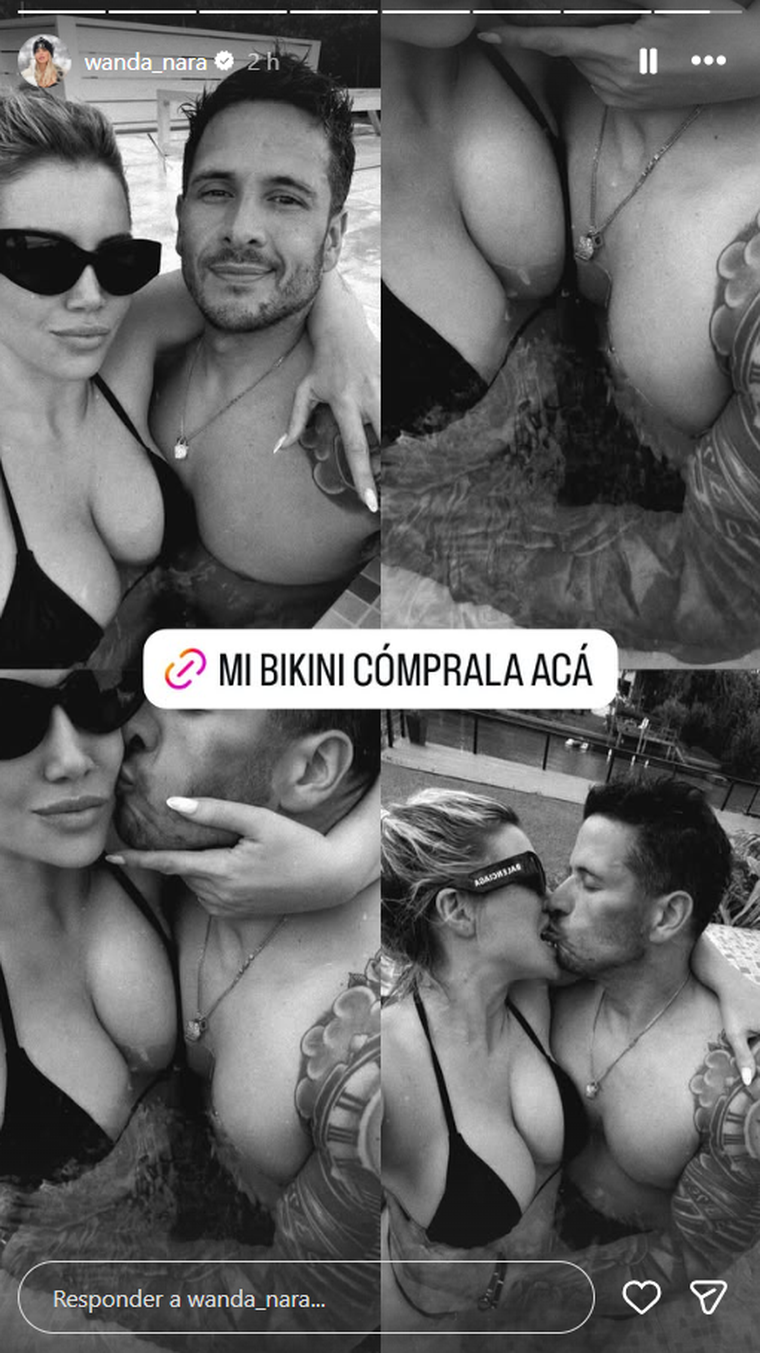 Wanda Nara y su pareja encendieron las redes. Wanda Nara y su pareja encendieron las redes. 