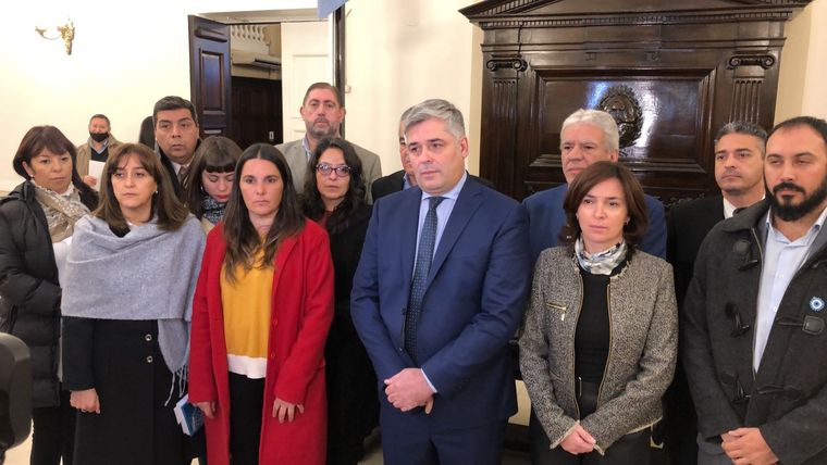 El Frente de Todos en la Legislatura Foto: Twitter Germán Gómez