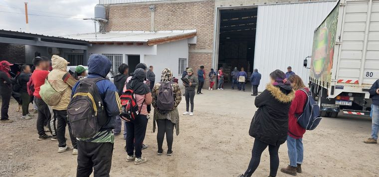 Las personas asistidas son oriundas de Pichanal, provincia de Salta Foto: Prensa Gendarmería Nacional Argentina