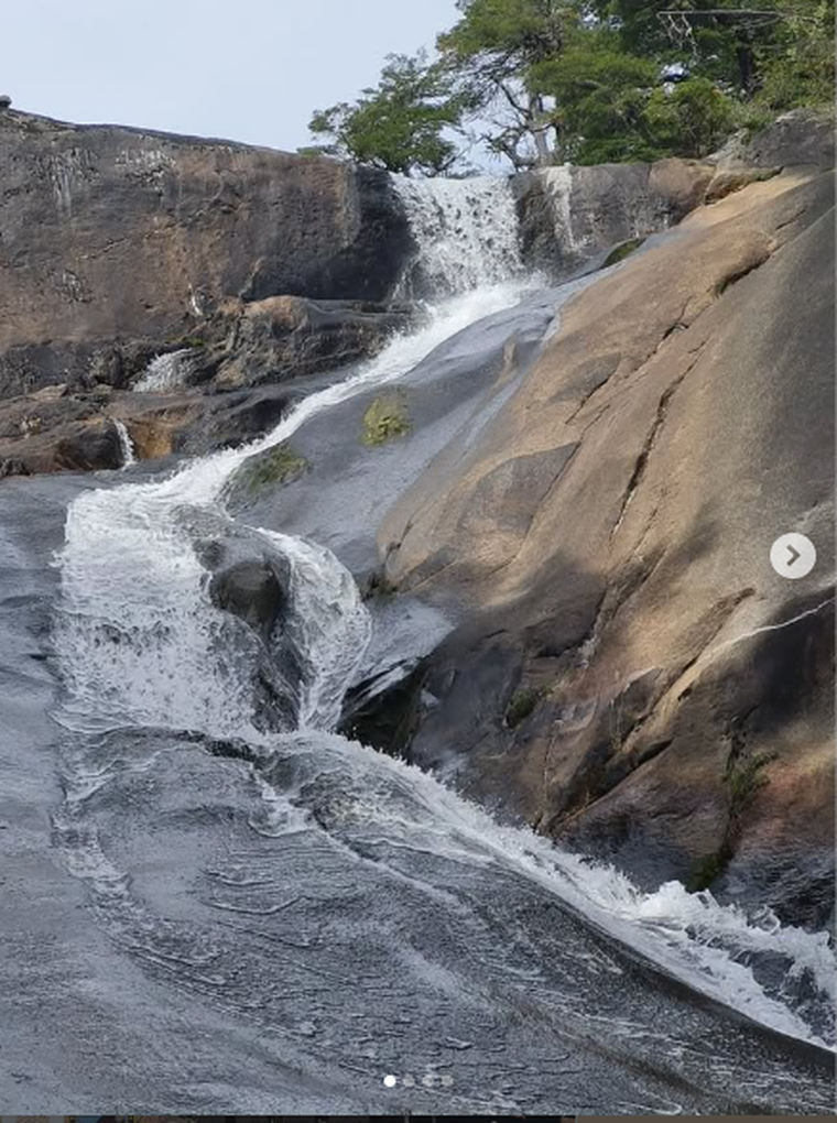 La foto de la cascada que compartió el Parque. La foto de la cascada que compartió el Parque.