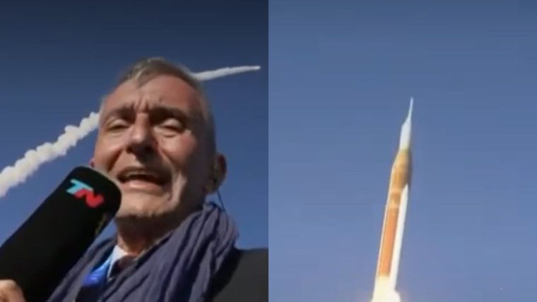 Momento exacto de la separación del cohete SLS, una maniobra clave para el éxito de la misión espacial. Momento exacto de la separación del cohete SLS, una maniobra clave para el éxito de la misión espacial.