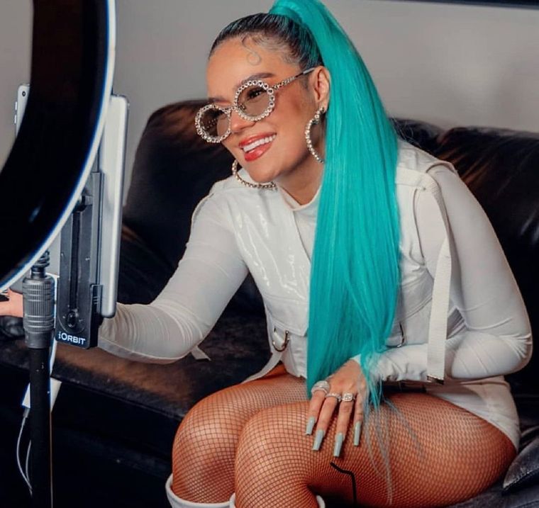 Con el leggins más ajustado: la nueva rutina de ejercicios de Karol G que hizo temblar las redes sociales Foto: Instagram