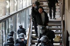 Pablo Hasél se había atrincherado en la Universidad de Lleida. Foto: REUTERS