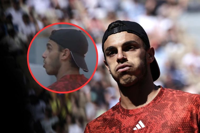 A Cerúndolo le robaron un punto ante Rune y explotó de bronca ante el umpire Foto: EFE