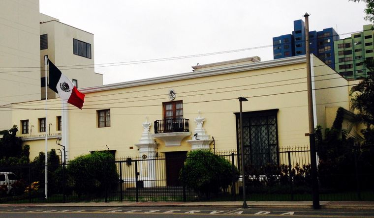 Fachada de la casa diplomática de México en Perú, sitio de asilo de Betssy Chávez. Foto Embajada de México en Perú Fachada de la casa diplomática de México en Perú, sitio de asilo de Betssy Chávez. Foto Embajada de México en Perú