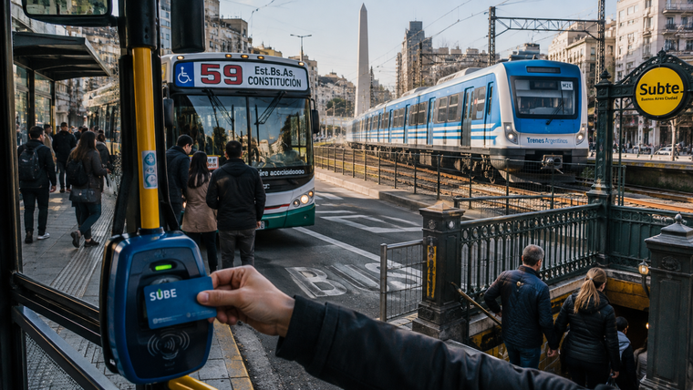 Buenos Aires presenta fuertes diferencias tarifarias en el transporte público según el medio elegido, la jurisdicción y la extensión del recorrido.