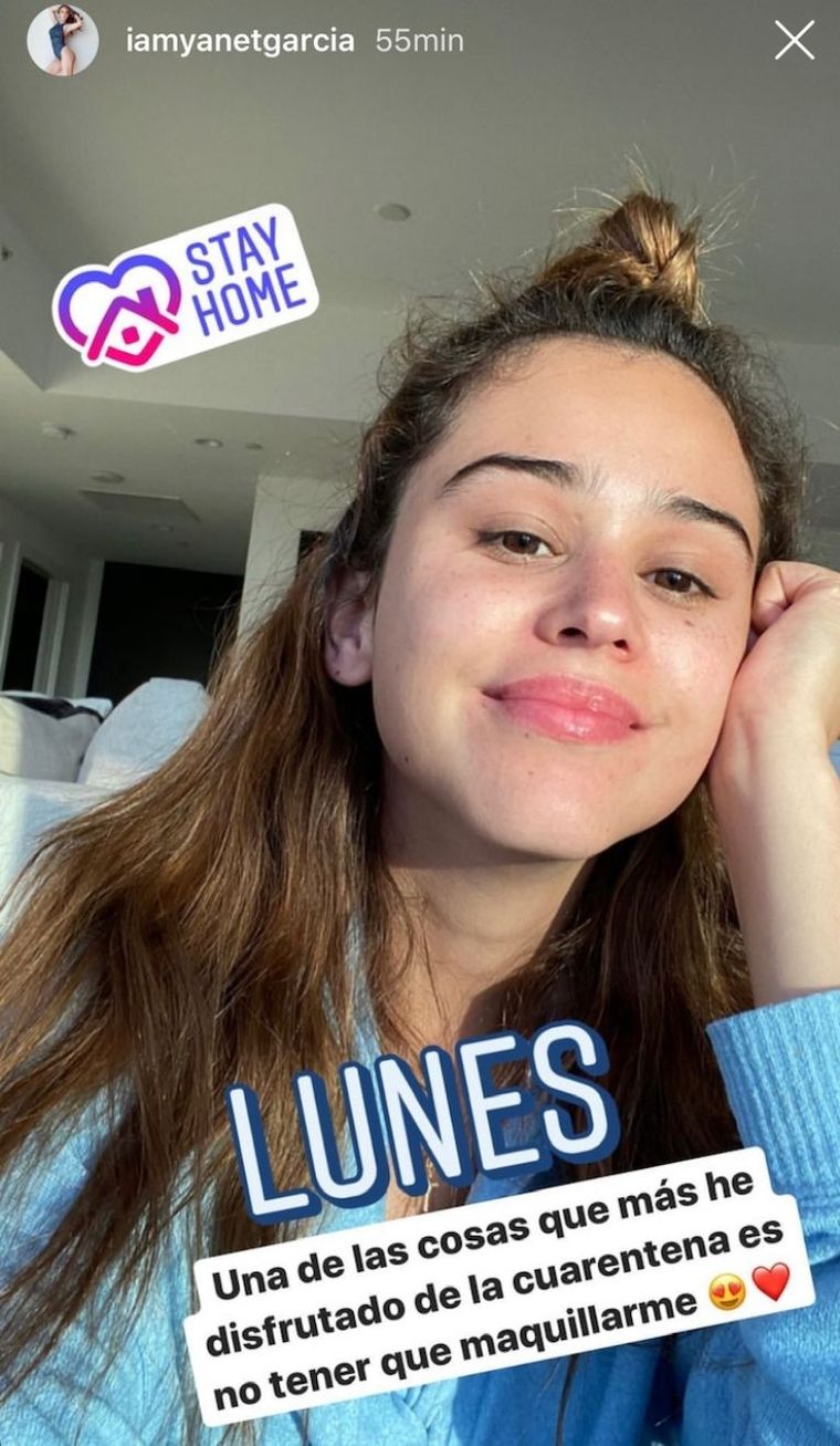 Yanet García en casa.