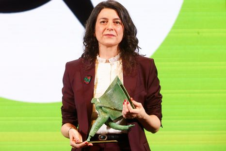 La ganadora del millón. La ganadora del millón.