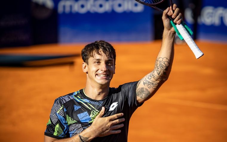 Camilo Ugo Carabelli, con el corazón en la mano. Foto: Argentina Open