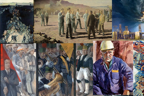 Estas pinturas se realizaron mientras la minera extraía en secreto uranio para las bombas atómicas soviéticas. Hacé scroll y no te las pierdas. Foto: Foto: Cortesía de Wismut GmbH/DIK/A Kämper y The Guardian