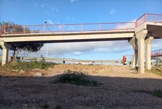 desmontaran una pasarela peatonal danada en el acceso este: todos los detalles