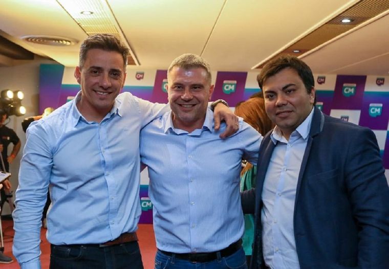 Los intendentes Marcos Calvente (Guaymallén), Diego Costarelli (Godoy Cruz) y Francisco Lo Presti (Las Heras).